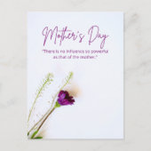 Beste Moeder Ooit Bloemrijke Moederdagkaart Briefkaart (Voorkant)