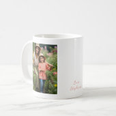 Beste moeder ooit Boho aangepaste foto en naam Koffiemok (Voorkant links)