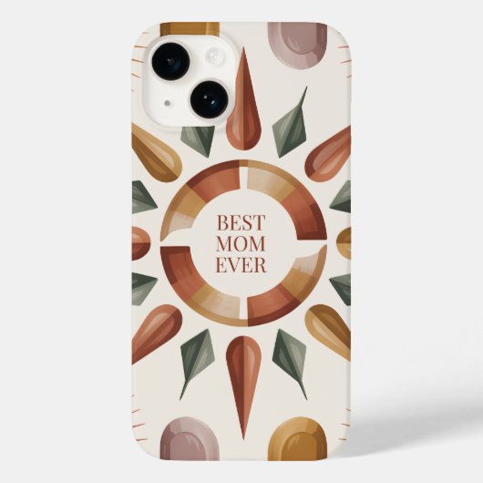 Beste Moeder Ooit Boho Hoesje Cadeau (Achterkant)
