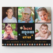 Beste moeder ooit Boho Retro 5 foto's Fotoplaat (Voorkant)