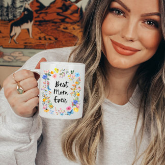 Beste moeder ooit Boho Wildbloemen Moederdag Koffiemok