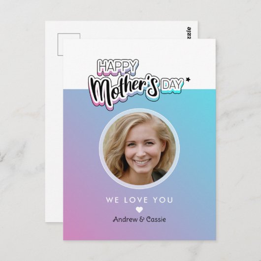 Beste moeder ooit briefkaart (Voorkant / Achterkant)