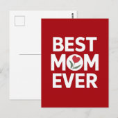 Beste moeder ooit  briefkaart (Voorkant / Achterkant)