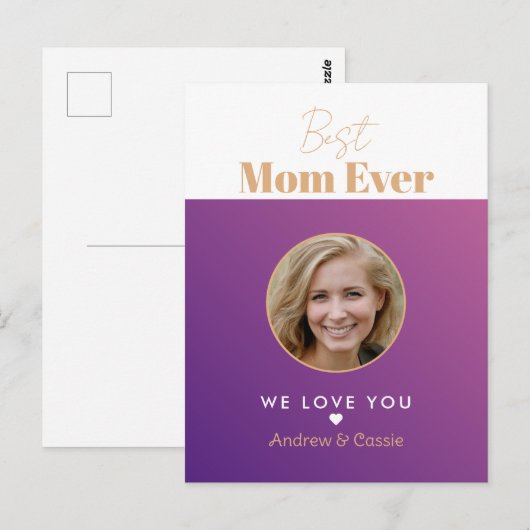 Beste moeder ooit briefkaart (Voorkant / Achterkant)