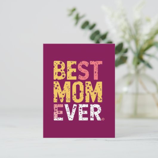Beste moeder ooit briefkaart (Staand voorkant)
