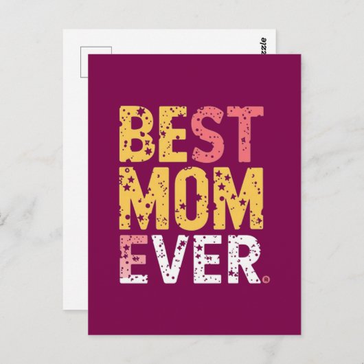 Beste moeder ooit briefkaart (Voorkant / Achterkant)