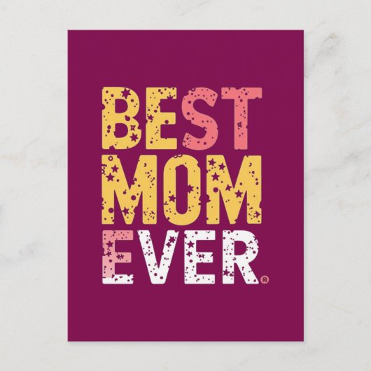 Beste moeder ooit briefkaart (Voorkant)