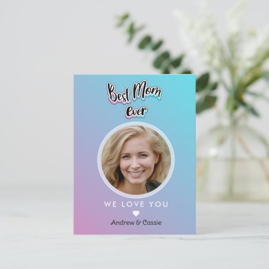 Beste moeder ooit briefkaart (Staand voorkant)