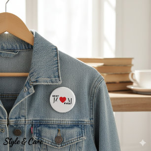 Beste moeder ooit Button - een speld van liefde vo