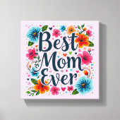Beste moeder ooit canvas afdruk (Voorkant)