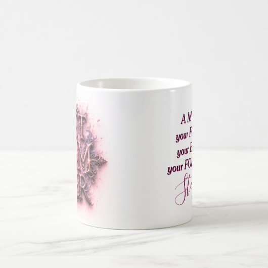 Beste moeder ooit citaat Butterfly Pink Koffiemok (Center)