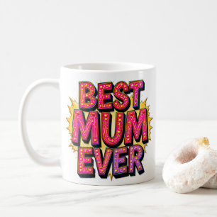 Beste moeder ooit citaat rood roze Paarse Koffiemok