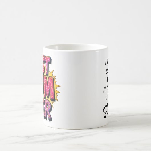 Beste moeder ooit citaat rood roze Paarse Koffiemok (Center)