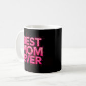Beste moeder ooit citaat vlinder roze koffiemok (Voorkant links)