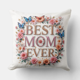Beste moeder ooit citeren vlinders en bloemen kussen