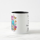 Beste moeder ooit citeren vlinders kleurrijke bloe mok (Midden)