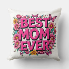 Beste moeder ooit citeren vlinders roze bloemen kussen