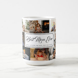 Beste moeder ooit Custom Photo Collage Modern Koffiemok