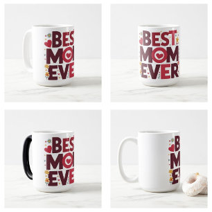 Beste Moeder Ooit Cute Hearts Moederdag Koffiemok