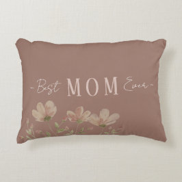 Beste Moeder Ooit,Cute, Minimalistisch,Bloemen Pat Accent Kussen
