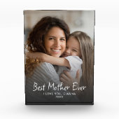 Beste moeder ooit Cute moderne aandenken Fotoblokken (Voorkant)