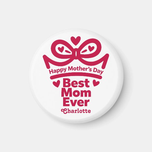 Beste moeder ooit – Cute Moederdag 2026 cadeau ont Magneet (Voorkant)