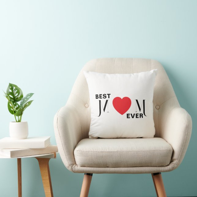 Beste moeder ooit decoratief kussen voor moeder (Stoel)