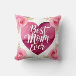 Beste moeder ooit decoratieve bloemen - Home Gift Kussen