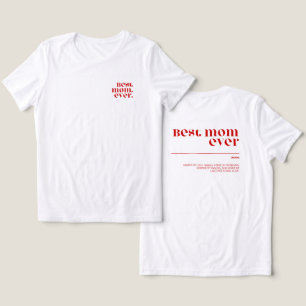 Beste Moeder Ooit Definitie Rood Lettertype Grap Tri-Blend Shirt