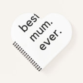 beste moeder ooit donker notitieboek (Voorkant)