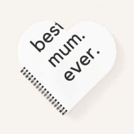 beste moeder ooit donker notitieboek