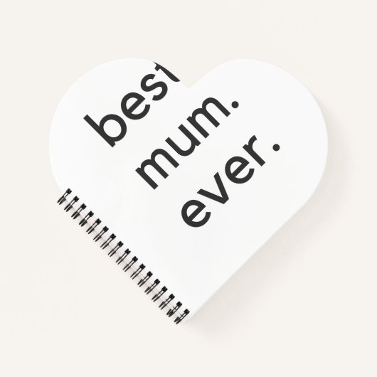 beste moeder ooit donker notitieboek (Voorkant)