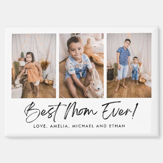 Beste moeder ooit drie foto magneten (Voorkant)