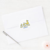 Beste moeder ooit eend familie Schattigee moeder c Ronde Sticker (Envelop)
