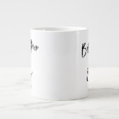 Beste moeder ooit | Eenvoudig Casual script en har Grote Koffiekop (Voorkant)