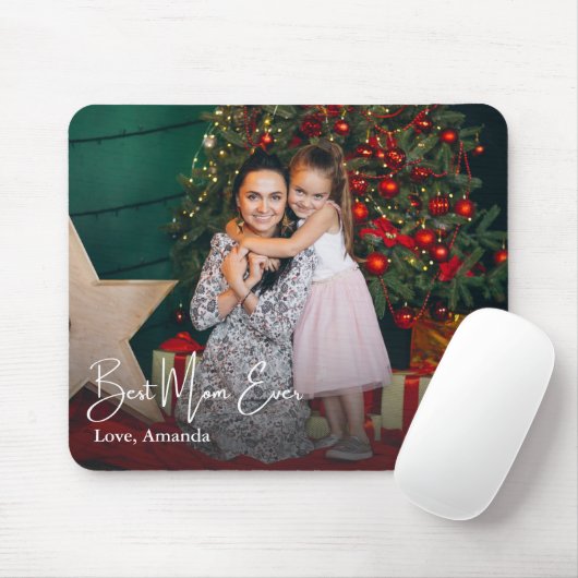 Beste moeder ooit eenvoudige aangepaste foto muismat (Met muis)