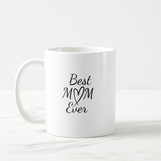 Beste Moeder Ooit Eenvoudige Quote Koffiemok (Links)