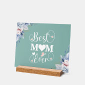 'Beste Moeder Ooit' elegant bloemencadeau Acryl Bord (Hoek)