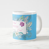 'Beste moeder ooit' elegant bloemencadeau Giant Co Grote Koffiekop (Voorkant rechts)