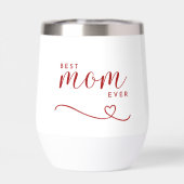 "Beste Moeder ooit" elegant rood script (Achterkant)