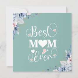 Beste moeder ooit elegant wenskaart
