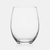 "Beste moeder ooit" elegante script (bewerkbaar) Wijnglas Zonder Voet (Rechts)