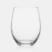 "Beste moeder ooit" elegante script (bewerkbaar) Wijnglas Zonder Voet (Links)