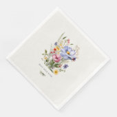 Beste moeder ooit Engels Tuin Boeket Moederdag Servet (Hoek)