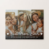 Beste moeder ooit familie 3 foto Moederdag script Legpuzzel (Horizontaal)