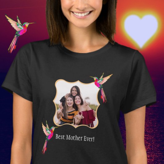 Beste moeder ooit! Family Photo Hummingbird T-shirt