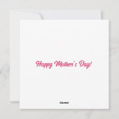 Beste moeder ooit feestdagenkaart (Achterkant)