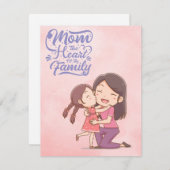 Beste moeder ooit  feestdagenkaart (Voorkant / Achterkant)