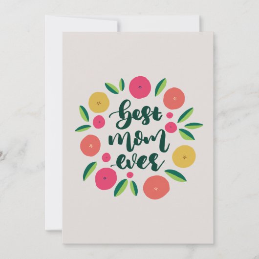 Beste moeder ooit feestdagenkaart (Voorkant)