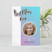 Beste moeder ooit feestdagenkaart (Staand voorkant)